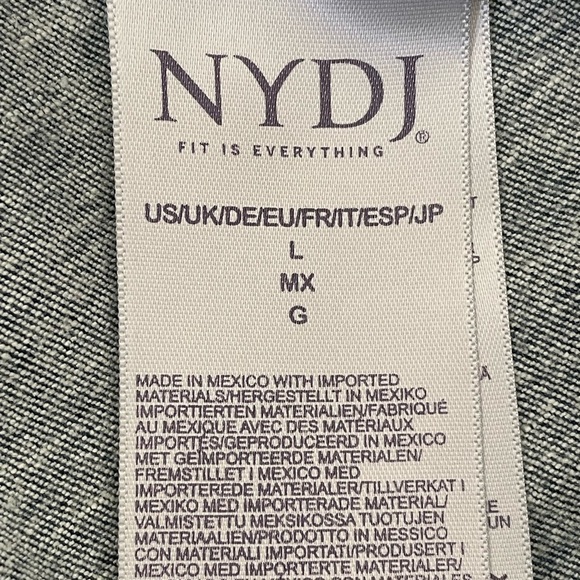 NYDJ Super Skinny Ankle Pull-On Jeans in Clean Vista Clean Vista LG Size L - Picture 9 of 9